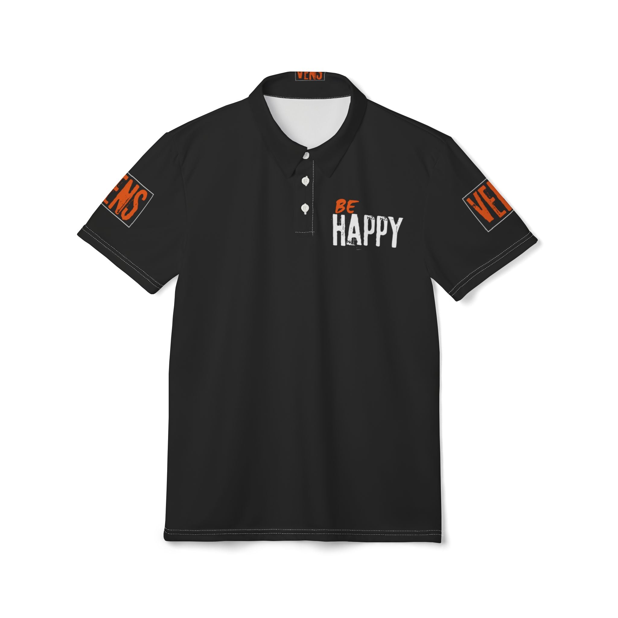 Unisex Be Happy Polo Shirt - Stylish Comfort for Everyday Wear